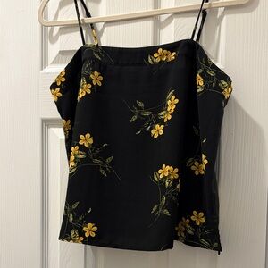 BP Black and Yellow Floral top